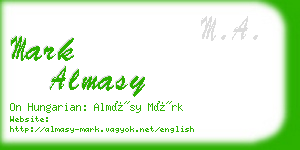 mark almasy business card